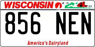 WI license plate 856NEN