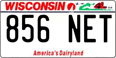 WI license plate 856NET
