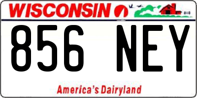 WI license plate 856NEY