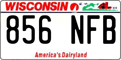 WI license plate 856NFB