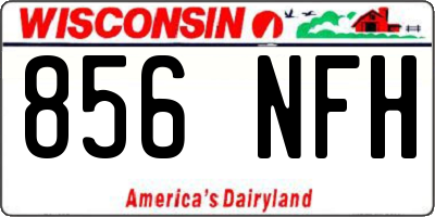 WI license plate 856NFH