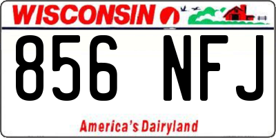 WI license plate 856NFJ