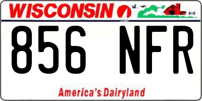 WI license plate 856NFR