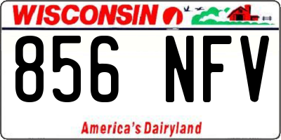 WI license plate 856NFV