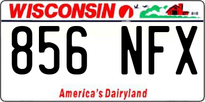 WI license plate 856NFX