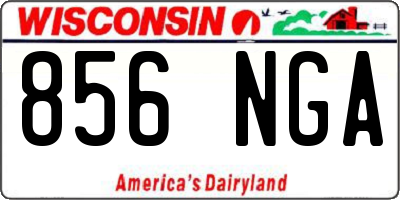 WI license plate 856NGA