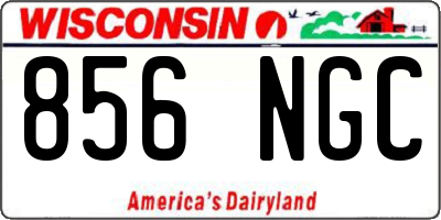 WI license plate 856NGC
