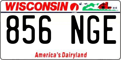 WI license plate 856NGE