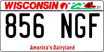 WI license plate 856NGF