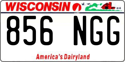 WI license plate 856NGG