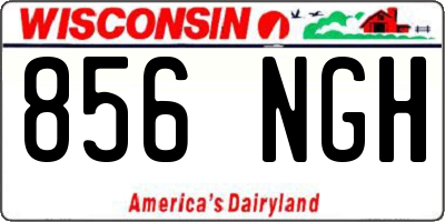 WI license plate 856NGH