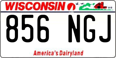WI license plate 856NGJ