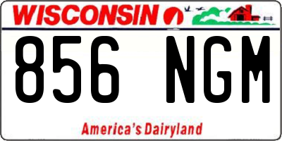 WI license plate 856NGM