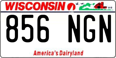 WI license plate 856NGN