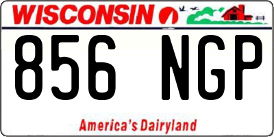 WI license plate 856NGP