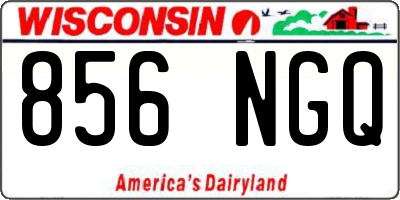 WI license plate 856NGQ