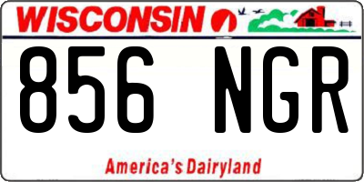 WI license plate 856NGR