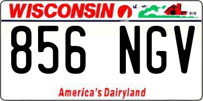WI license plate 856NGV