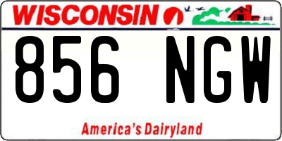 WI license plate 856NGW