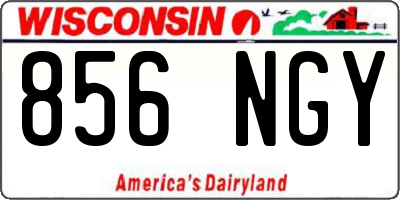 WI license plate 856NGY