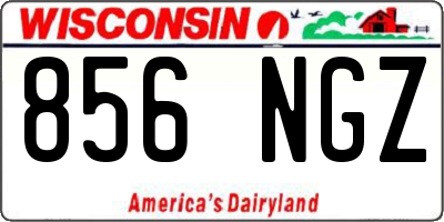 WI license plate 856NGZ