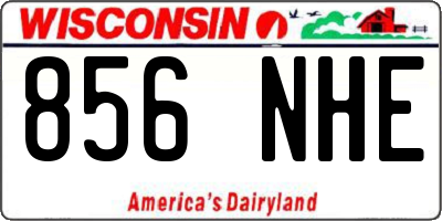 WI license plate 856NHE