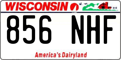 WI license plate 856NHF