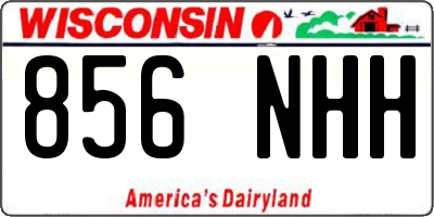 WI license plate 856NHH