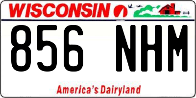WI license plate 856NHM