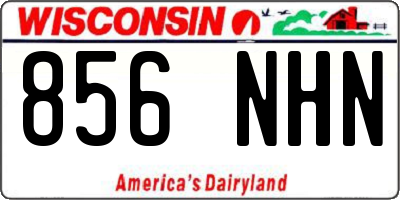 WI license plate 856NHN