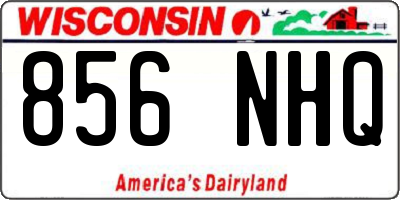 WI license plate 856NHQ