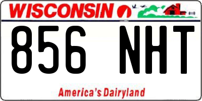 WI license plate 856NHT