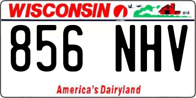 WI license plate 856NHV