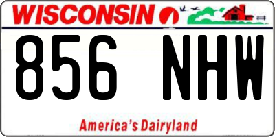 WI license plate 856NHW