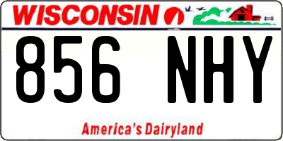 WI license plate 856NHY