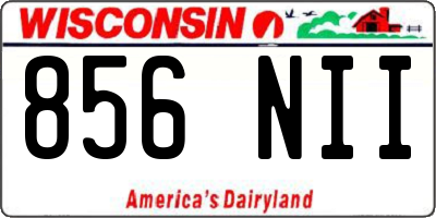 WI license plate 856NII