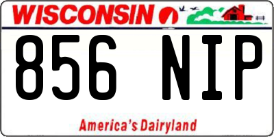 WI license plate 856NIP