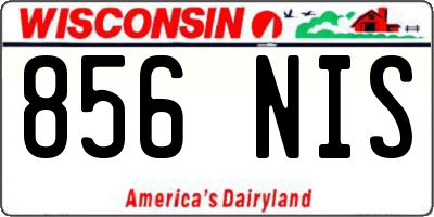 WI license plate 856NIS