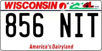 WI license plate 856NIT