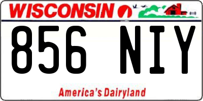 WI license plate 856NIY