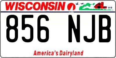 WI license plate 856NJB