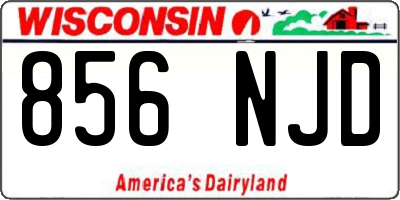 WI license plate 856NJD