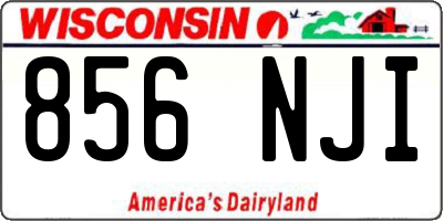 WI license plate 856NJI