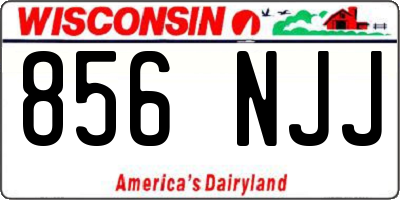 WI license plate 856NJJ