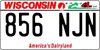 WI license plate 856NJN