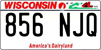 WI license plate 856NJQ