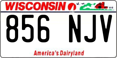WI license plate 856NJV