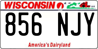 WI license plate 856NJY