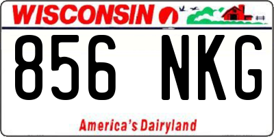 WI license plate 856NKG