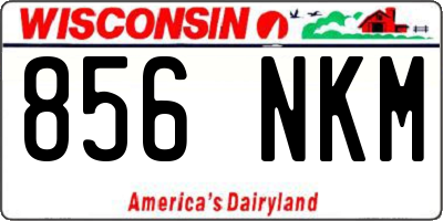 WI license plate 856NKM